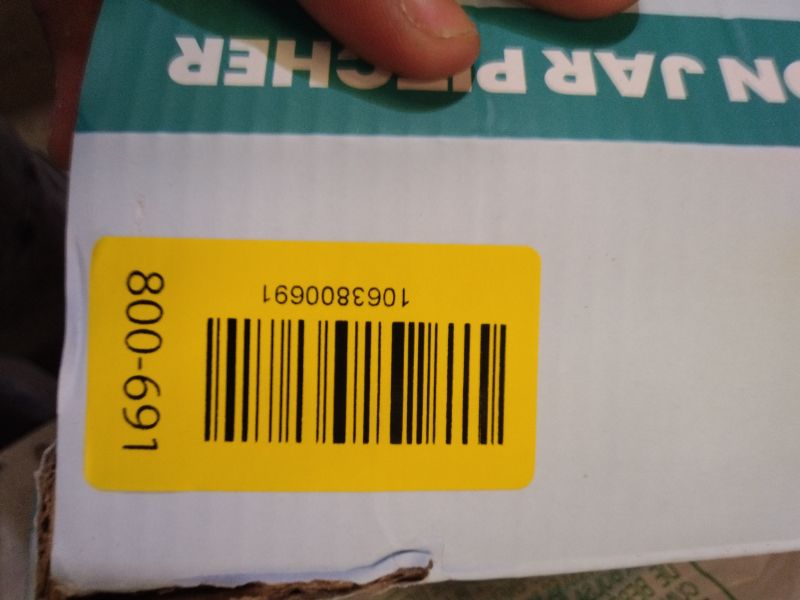 Photo 1 of 2 Quart Glass Pitcher with Lid - Mason Jar Pitcher with Filter Lid, Wide Mouth Jar Leak-proof Water Jug, Heavy Duty Glass Container for Water, Juice, Milk, Tea, Iced Coffee, and Drinks