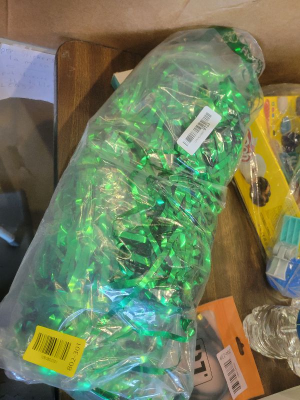 Photo 1 of 2 Pack Tinsel Backdrop, 3.28 FT x 7.05 FT Green Party Decorations, Metallic Football Backdrop Curtains Tinsel Curtains Streamer Backdrop, Party Supplies Wall Decor for Football Party Birthday