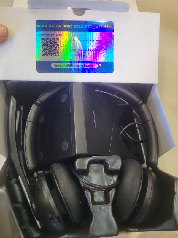 Photo 1 of (2025 Upgraded) Wireless Headset with Mic for Work, Bluetooth Headset with Noise Canceling Microphone with Dongle, Charging Base & Mic Mute, Wireless Headphones for Work from Home/PC/Computer