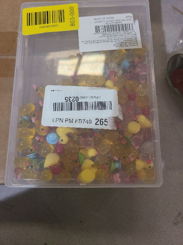 Photo 1 of 120 Pcs Mini Resin Ducks, Tiny Animals Figures to Hide Small Little Plastic Miniature Ducks Bulk for Dollhouse Decor Home Office Potted Fish Tank Aquarium Landscape Micro Fairy Garden Accessories