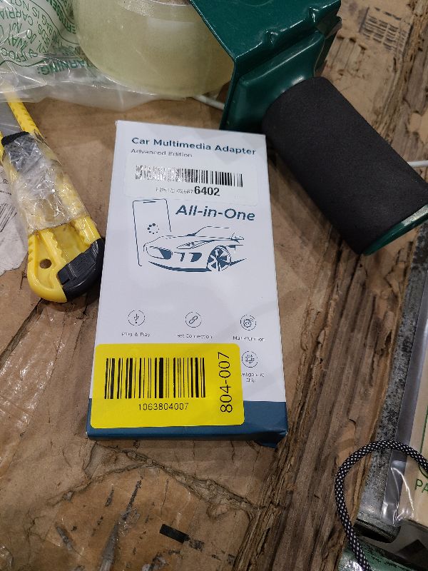 Photo 1 of 2-in-1 Wireless CarPlay Adapter & Car TV Mate Pro 2026 [Metal & Glass Case] Convert Wired to Wireless Car Play with HDMI Input for TV Stick, Screen Mirroring & Streaming, Fit for 2016+ Cars -Black