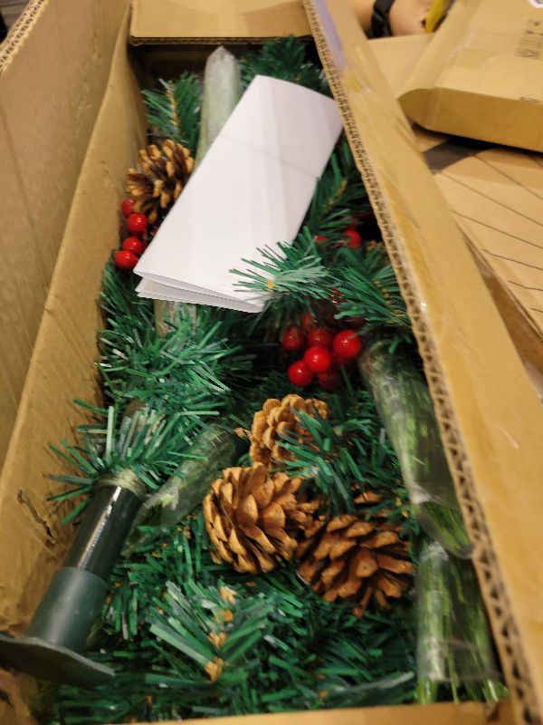 Photo 1 of 2 Pack Christmas Tree,3FT Artificial Christmas Entrance Tree with Ornaments and Lights Battery Oprated,Mini Xmas Trees for Front Door,Pathway, Tabletop, Entryway, Entrance Christmas Decorations
