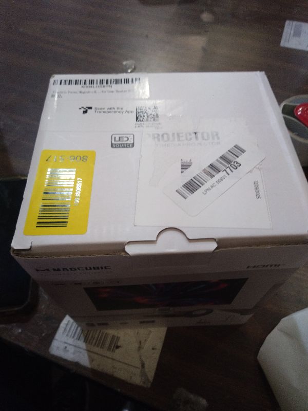 Photo 1 of ?Electric Focus?Magcubic Mini Projector 4K Support, Portable Projector with WiFi 6 and Bluetooth 5.4, Smart Proyector, 5W Soundbase Speaker, 180°Rotation for Home Theater