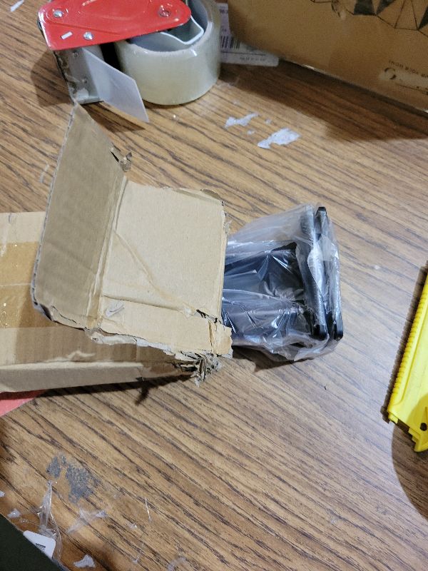 Photo 1 of 2 Pack Fence Post Anchor Kit, Heavy Duty Steel Fence Post Repair Stakes, Post Anchor Ground Spike for Repairing Tilted Broken Wood Support, Black