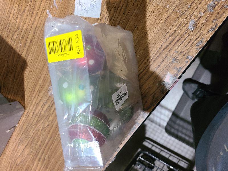 Photo 1 of 12 Pcs 2.36 Inch Christmas Ball Ornaments,Christmas Tree Decorations,Red and Green Glittering Hanging Shatterproof Xmas Balls Pendants (12PCS)