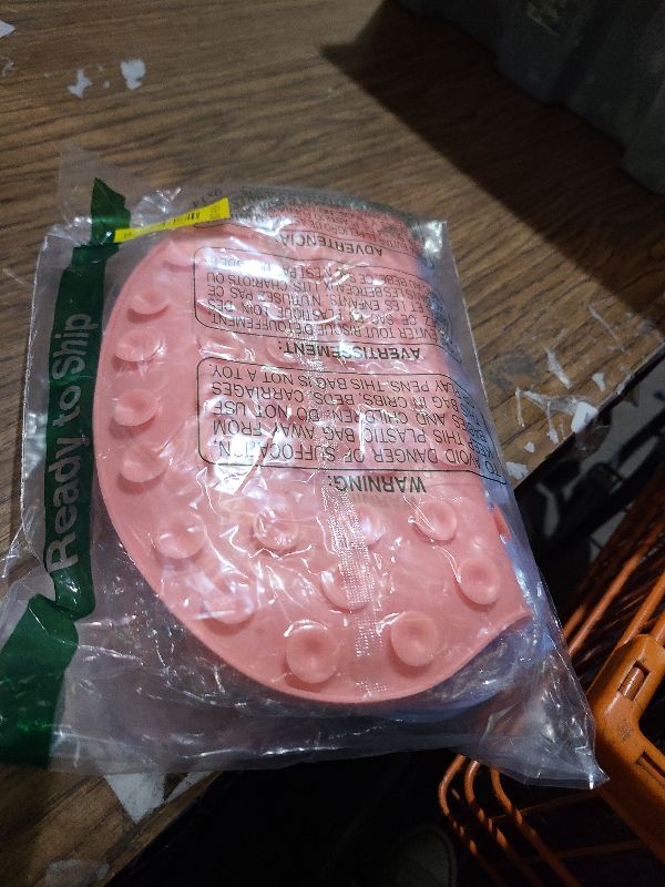 Photo 1 of 2 PCS Shower Foot & Back Scrubber Mat Hands Free Foot Massager Mat with Non-Slip Suction Cups, Wall Mounted Silicone Bathroom Wash Foot Pad Exfoliating Dead Skin Foot Brush (Pink & Purple)