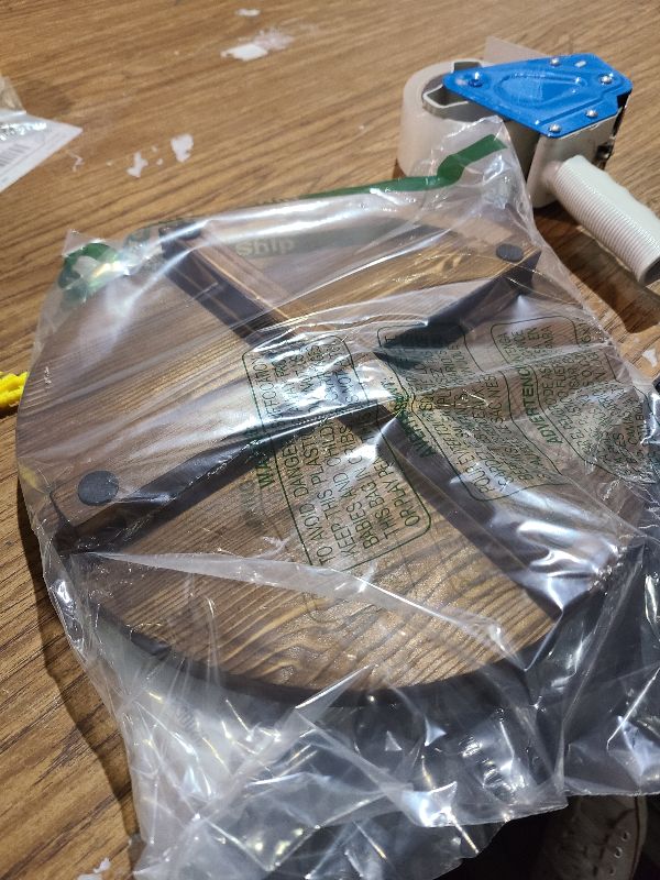 Photo 1 of 12 inch Large Round Decorative Tray Wood Bathroom Counter Organizer Farmhouse Kitchen Decor Wooden Riser for Perfume Soap Dish Wood Decorative Candle Holders for Home Decor Brown Table Centerpieces