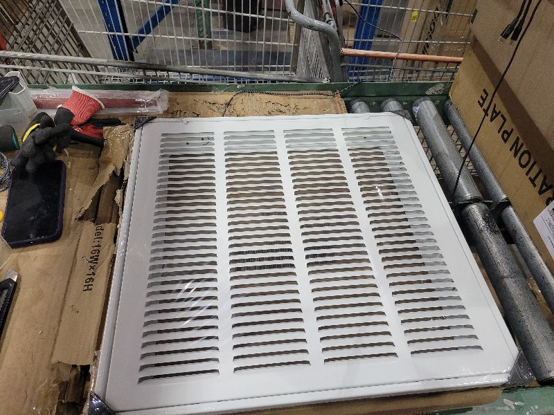 Photo 1 of 16 x 16 Inch Return Air Vent Cover for Wall Ceiling,Steel AC Return Air Filter Grille Fits Duct Opening 16 x 16”, HVAC Vent Cover Grill,Holds 1" Air Filter