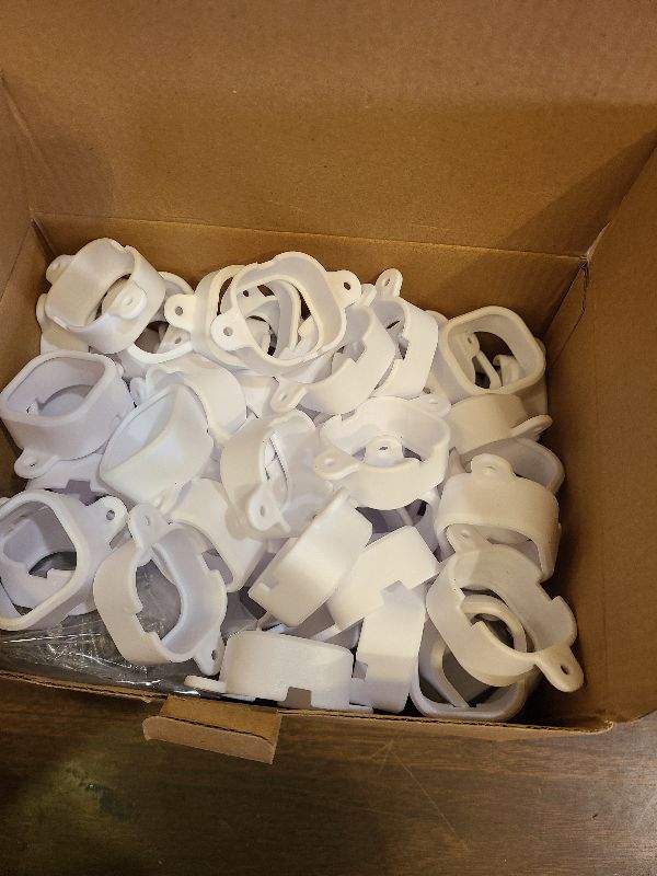 Photo 1 of 120 Pcs White Outdoor Light Mounting Clips, Compatible with Govee H706 Secure Installation for Govee Pro Permanent Outdoor Lights Extension No Adhesive Needed