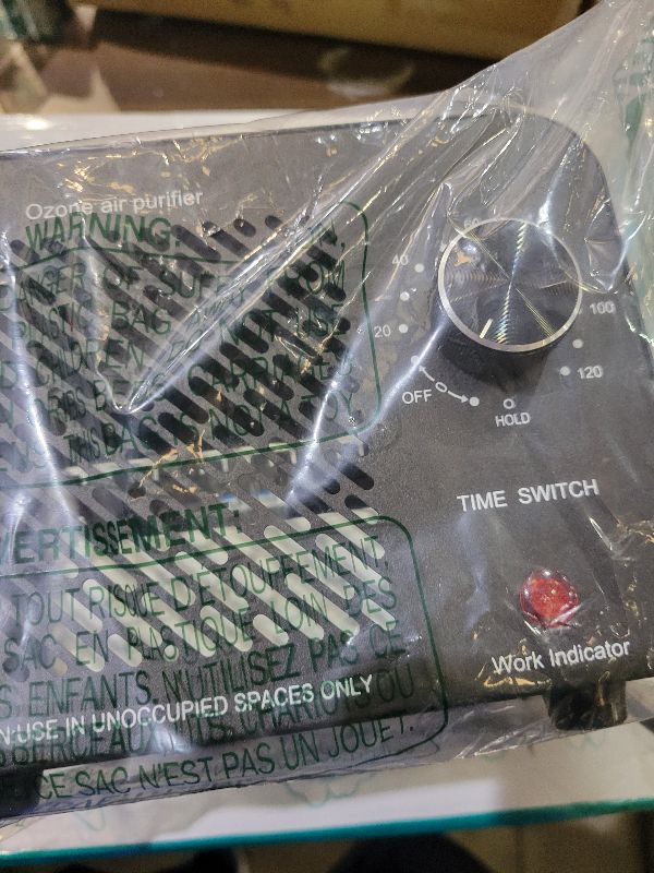 Photo 1 of 120,000mg/h 0zone Generator High Capacity Ozone Machine & 1 Billion Negative Ion Air Purifier for Home, Car, Pet Odor Removal, O3 Odor Eliminator up to 8,000 Sq. Ft.(Black)