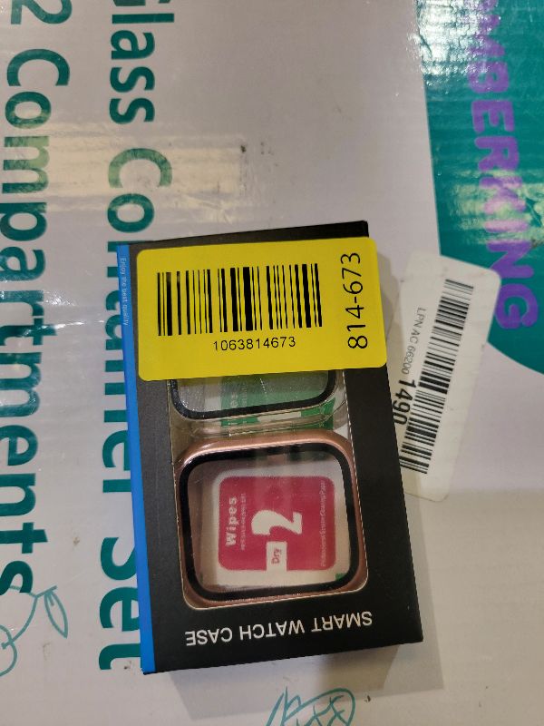 Photo 1 of 2 Pack Case with Tempered Glass Screen Protector for Apple Watch Series 6/5/4/SE 44mm,JZK Slim Guard Bumper Full Coverage Hard PC Protective Cover HD Ultra-Thin Cover for iWatch 44mm,Rose Gold+Clear