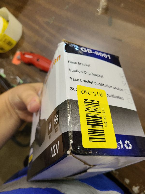 Photo 1 of 12 Volt Heater For Car 150W Fast Heating Cooling Fan Defogger & Defroster 360° Rotation Portable Car Heater That Plugs Into Cigarette Lighter Small Air Heat 202507