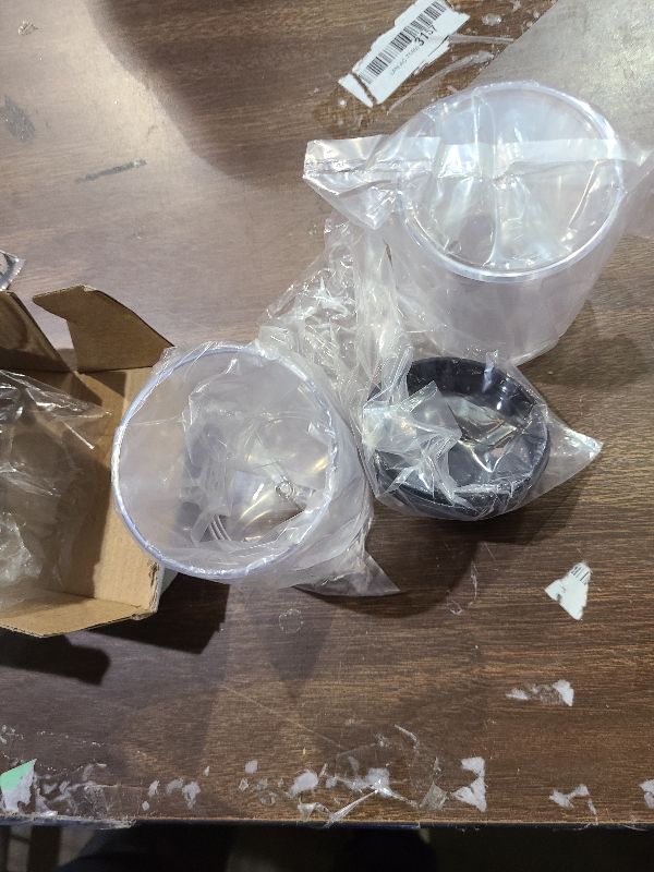 Photo 1 of 2 Pack Acrylic Qtip Holder Dispenser for Cotton Swabs, Balls, Pads, Floss - Plastic Canister Apothecary Jar Set, Bathroom Essentials Accessories Decor Vanity Makeup Storage Organizer - Clear & Black