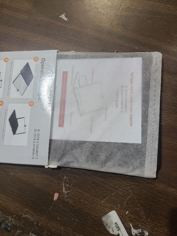 Photo 1 of 14 Inch Smartphone Screen Magnifier 3D HD Foldable Amplifier Phone Stand with Adjustable Angle Gift for Mom Dad Family Portable Universal Enlarger Movies Gaming Video