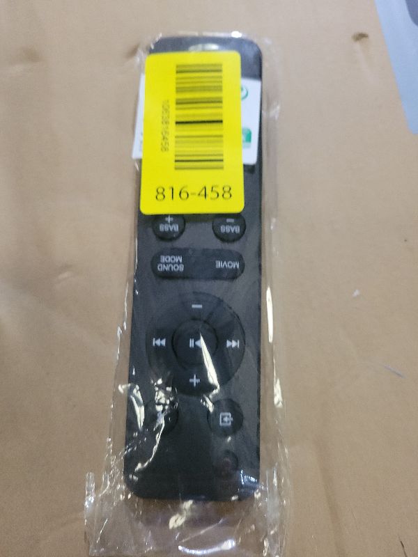 Photo 1 of 100043851 Replacement Remote Control Applicable for Onn 2.1 Soundbar System 100043851