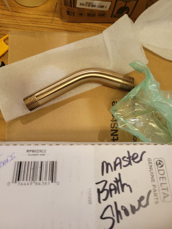 Photo 1 of DELTA FAUCET RP6023CZ Delta Tub and Shower Faucets and Accessories, Champagne Bronze