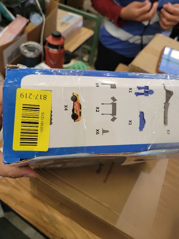 Photo 1 of ?Slot Car Race Track Sets with 360° Thrill Loops & 4 High-Speed Cars, 64 Pcs Large Flexible Racing Track for Kids Ages 3-5 4-8 8-12, Race Car Toys Gift for Boys Girls Birthday Christmas