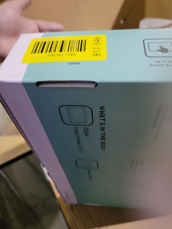 Photo 1 of 10.1 Inch WiFi Digital Picture Frame Frameo, Photo Frame Electronic HD IPS Touch Screen 1280x800 32GB, Wall Mountable Smart Cloud Slideshow, Send Photos from Your Phone Anywhere