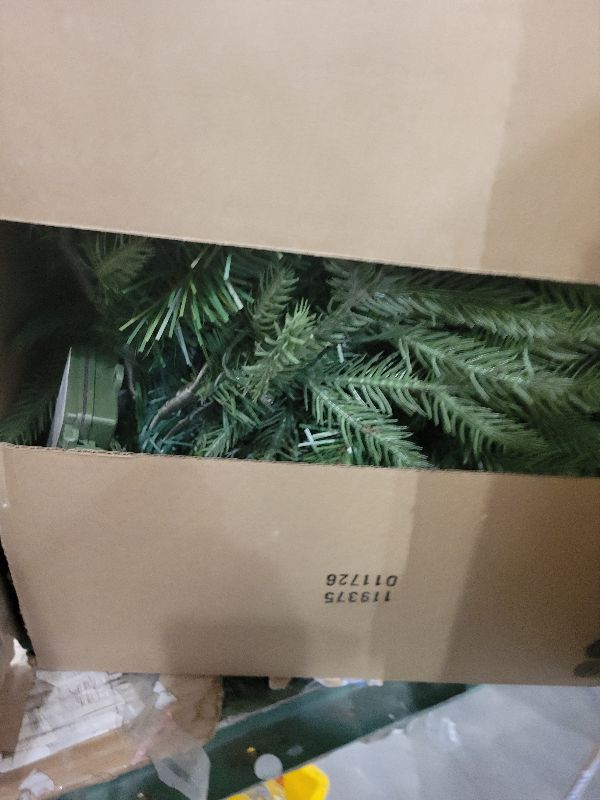 Photo 1 of 2 Pack Christmas Tree Urn Filler, Battery Operated with Timer, Pre-lit Warm White & Multi-Color Changing LED Lights, 21in Artificial Xmas Tree for Porch, Pathway, Yard, Outdoor Holiday Decoration