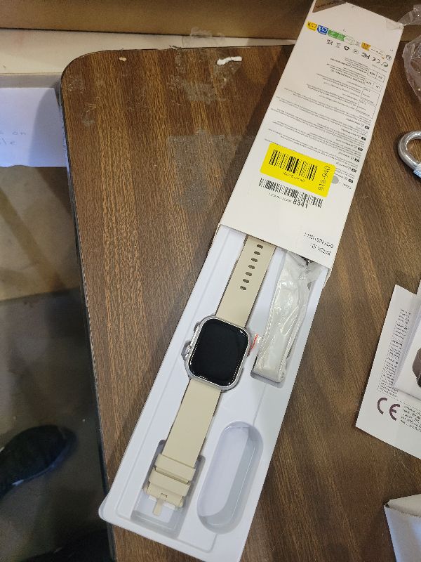 Photo 1 of 1.83" HD Smart Watch, 30 Days Battery Life, Sleep/Heart Rate/SpO2/Blood Pressure Monitor, Calls/Messages/Notifications, 5ATM 110+ Sports Modes Fitness Tracker Watch, for Women & Men/ Android & iPhone