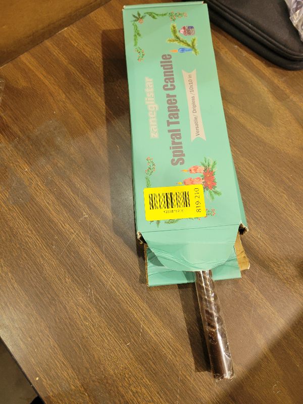 Photo 1 of 10 Inch Chocolate Brown Taper Candle Set, 10 Pack Elegant Unscented Dripless Candlesticks for Family Dinner Parties Home Decoration Picnic