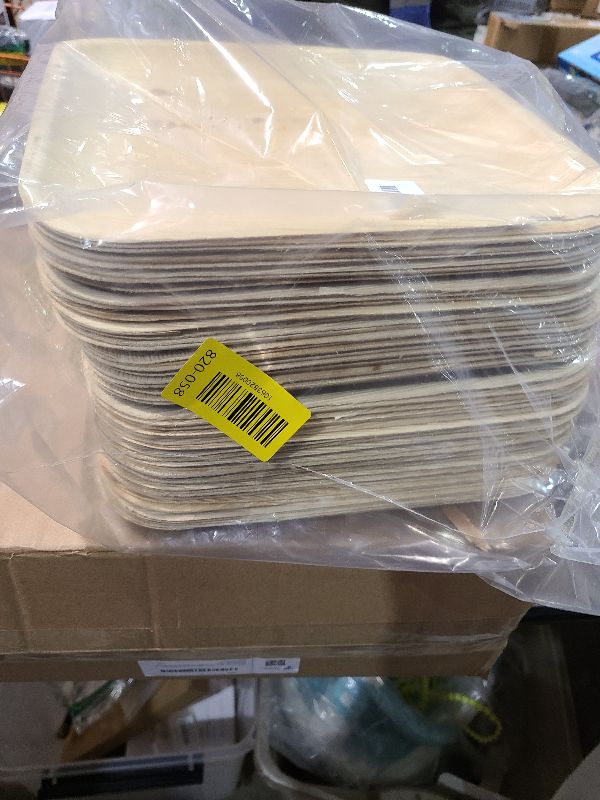View 2 of 2 ZEBRAZ Premium 10” Palm Leaf Disposable Plates – Set of 50, Heavy-Duty Dinner Plates, Natural Plastic Alternative, Compostable & Microwave Safe for Weddings, Parties & Events
