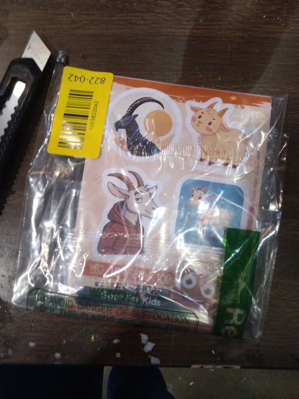 Photo 1 of 100Pcs Goat Stickers Bulk for Laptop, Water Bottle - Goat Gifts and Party Supplies - Farm Animals Stickers - Gift for Women & Men