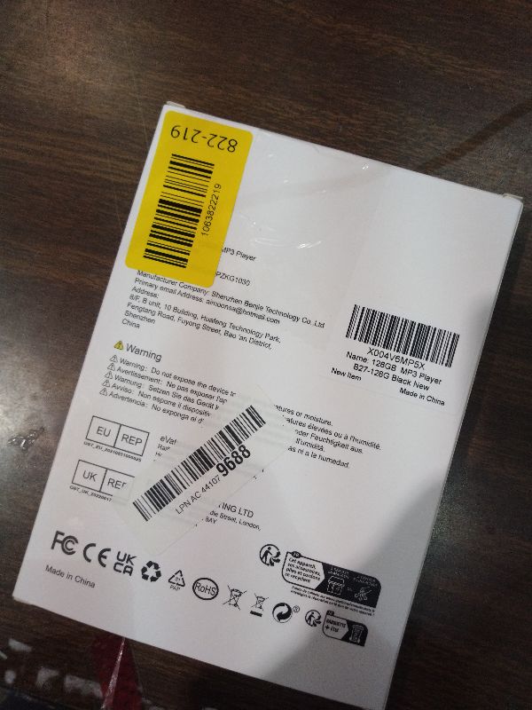 Photo 1 of 128GB MP3 Player with Bluetooth 5.2, AiMoonsa Music Player with Built-in HD Speaker, FM Radio, Voice Recorder, HiFi Sound, E-Book, Earphones Included