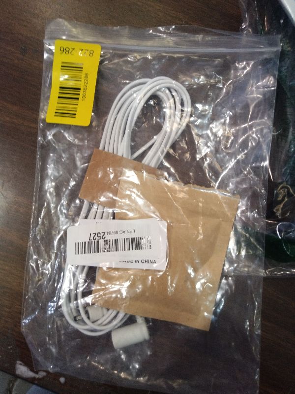 Photo 1 of 10 ft. Barrel Plug Extension Cable - Compatible with Ring Solar Panel and Super Solar Panel for Cameras