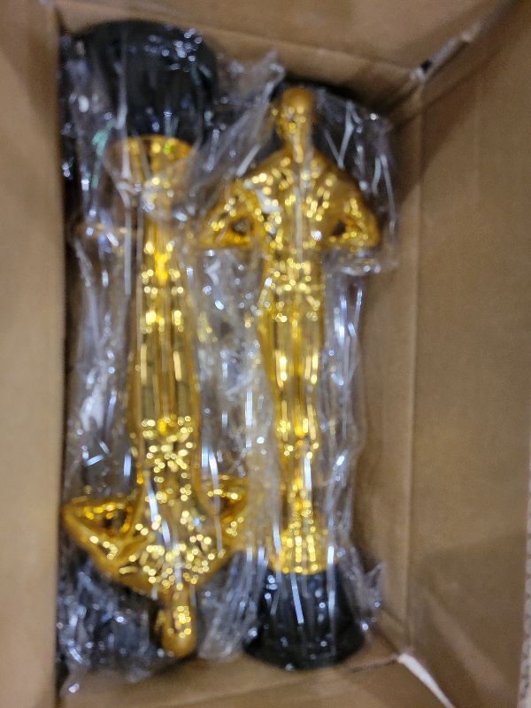 Photo 1 of 10'' Gold Award Trophy,4 Pack Gold Award Statues,Trophy for Award Ceremony,Celebration,Party Decorations,Party Props and Appreciation Gift