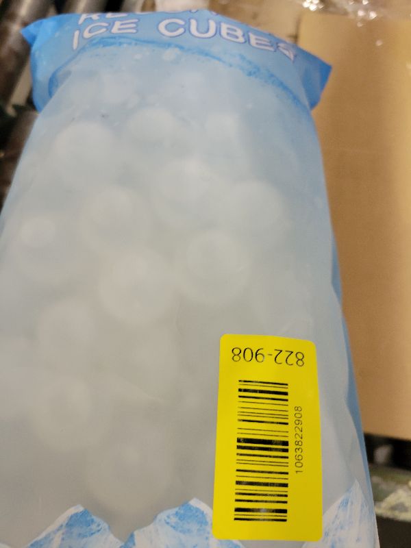 Photo 1 of 100 Pack Reusable Ice Cube for Drinks, Clear Round Shape Plastic ice Cubes Without Diluting BPA Free, Refreezable Ice Cubes for Coffee, Wine, Whiskey, Cocktails (Transparent)