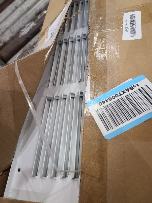 Photo 1 of [2 Pack] Fits 30x6 Duct Opening | Steel Return Air Grille by Handua | Vent Cover Grill for Sidewall and Ceiling | White | HVAC Cold Air Intake Grille | Outer Dimensions: 31.75"W X 7.75"