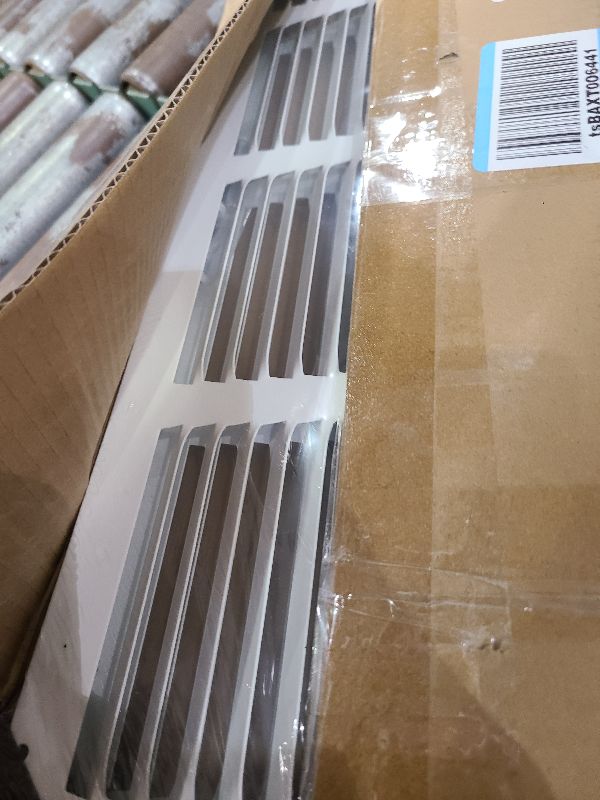 Photo 1 of [2 Pack] Fits 30x6 Duct Opening | Steel Return Air Grille by Handua | Vent Cover Grill for Sidewall and Ceiling | White | HVAC Cold Air Intake Grille | Outer Dimensions: 31.75"W X 7.75"