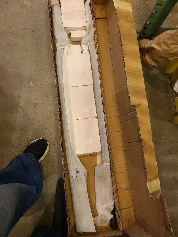 Photo 1 of 104RDHOUSE 8FT Sliding Library Ladder Hardware Kit,Black Telescopic Top Hook,Bottom Wheel with Brake,MAX Load 300lbs,No Ladder