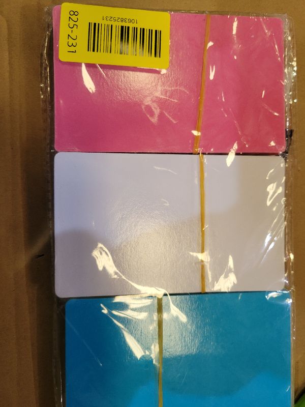 Photo 1 of 120 Pcs Dry Erase Index Cards Notecards Blank Reusable Flash Cards Sheets Game Cards Study Business Note Cards for School Office Housework Taking To Do List(Rainbow, 3 x 5 Inch)