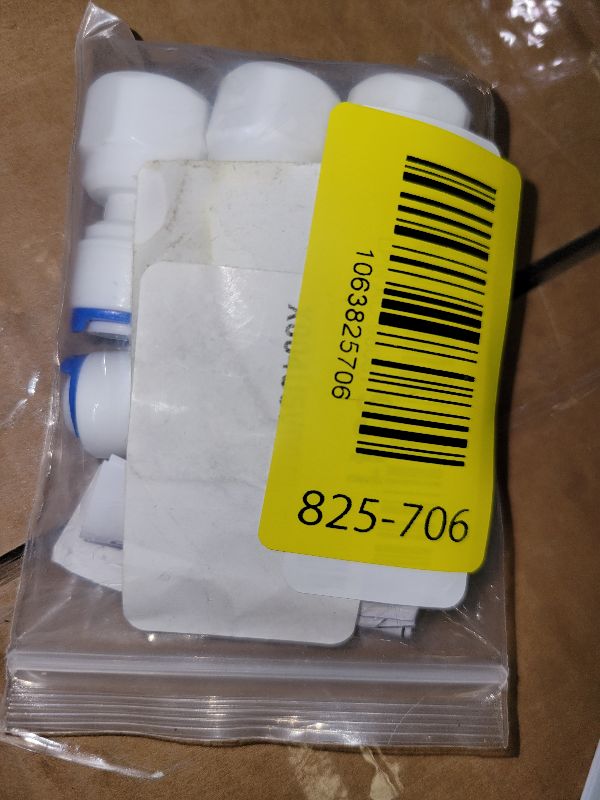 Photo 1 of 1/4" Female Thread to 1/4" Tube Straight Quick-Connect Adapter, Push-Fit Plastic Pipe Fitting for RO Reverse Osmosis Water Filter Systems, Beverage Dispensers, Water Purifiers (5pcs)