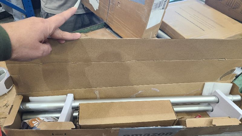 Photo 1 of 2 Pack Curtain Rods, 1 Inch Telescoping Drapery Rod 28 to 48 inch (2.3 to 4ft), USFOOK Curtain Rods for Windows 16 to 44 Inches, Silver Translucent Finials