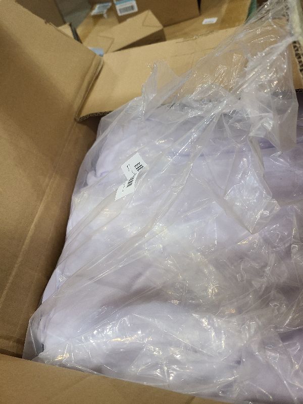 Photo 1 of 12 Pack White Spandex Tablecloth for 6 Foot Rectangle Tables, Wrinkle Free Fitted Table Cloth Cover 6ft White Stretchy Tablecloths with Skirt for Parties Weddings Birthday Banquet Baby Shower