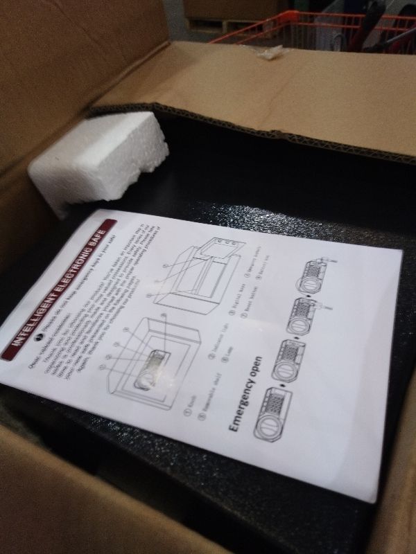 Photo 1 of 1.2 Cuft Safe Box Fireproof Waterproof, Digital Security Safes for Home Use Fire and Water Proof with Combination Lock, Alarm System and Removable Shelf, Anti-Theft Document Safes For Money, Jewelry