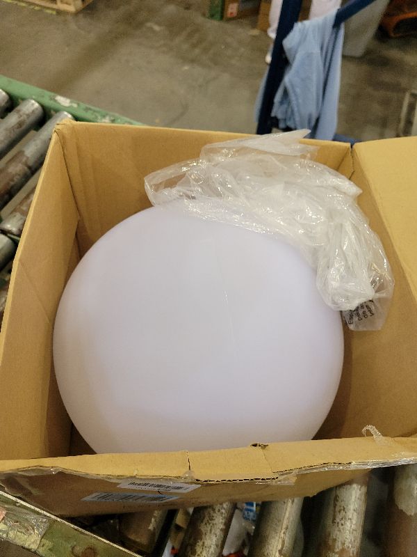 Photo 1 of 12-Inch LED Ball Light, Changing Glowing Orb Light with Remote, Soft Dimmable Globe Floor Lamp, Rechargeable Globe Mood Lamp, Waterproof Decorative Cordless Night Lights for Home Bedroom Nursery Patio