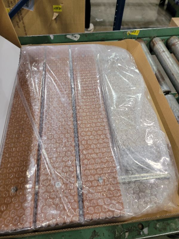 Photo 1 of 20 Inch Folding Teak Shower Bench - Wall Mounted Space-Saving Shower Seat for Elderly & Adults, Brushed Nickel Cover, 400lb Weight Capacity, Ideal for Shower