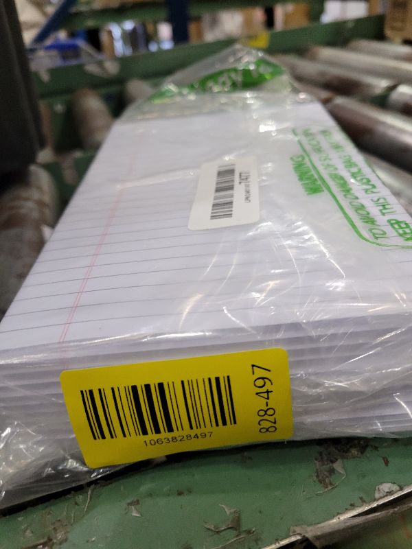 Photo 1 of 12 Pack Notepads 5x8, Small Legal Pads Narrow College Ruled, 30 Sheets/Pack, Perforated Notebook - White Note Pads for School, Memo, Note Taking, Teacher & Office Supplies, Writing Pads of Paper