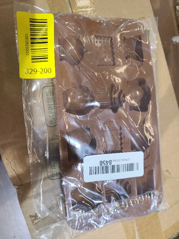 Photo 1 of 2 Pack Tea Time Silicone Molds Afternoon Tea Teapot Coffee Cups Biscuit Silicone Chocolate Candy Mold Ice Cube Trays (Random Color)