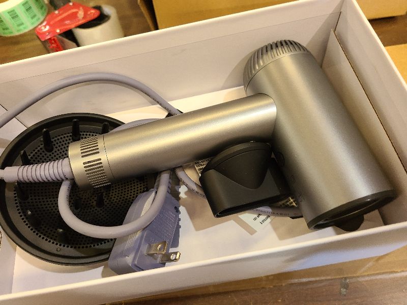 Photo 1 of 2026 Hair Dryer, 200,000 RPM Professional High Speed Blow Dryer with Diffuser for Women, 1200M Negative Ionic Hair Dryer with Brushless Motor, Low Noise Hair Blow Dryer for Home Travel Salon,Gray