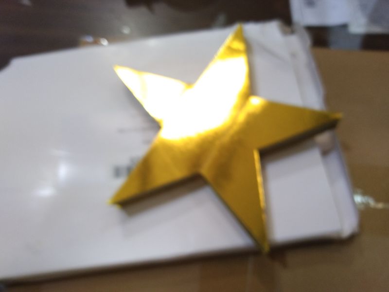 Photo 1 of 100 Pcs 6 Inch Gold Star Cutouts Double Printed Paper Stars Gold Star Decoration Bulletin Board Decorations for Classroom Wall Party