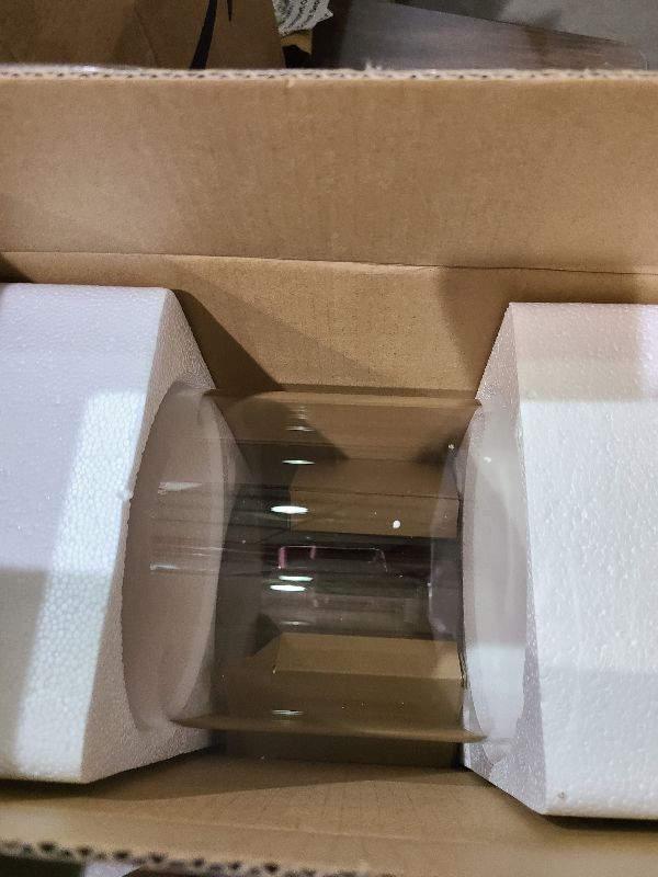 Photo 1 of 2 PCS 1.5 Gallon Drink dispenser, Glass Beverage Dispenser With Wood Stand, Large Water Drink Dispensers for Parties With Stainless Steel Spigot, Ideal for Lemonade,Juice, Tea, and Party Drinks