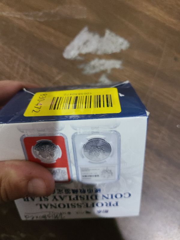 Photo 1 of 10-Pack Silver Dollar Coin Holder, 38mm Collection Coin Holder, Clear Acrylic Coin Slab Protectors and Display Case for Morgan, Peace, IKE Silver Coin, Four-Point Fixation Coin Capsules