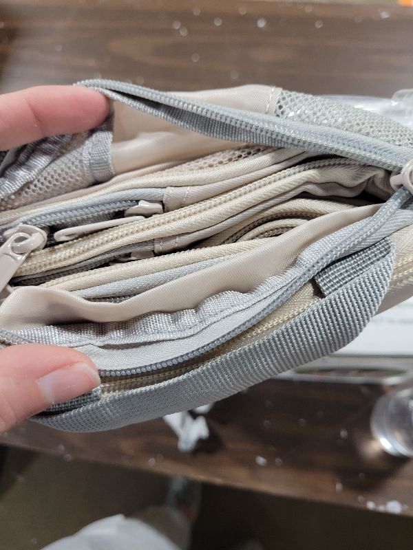 Photo 1 of 10 Set Compression Packing Cubes for Travel Gifts Women Mom,OlarHike Luggage Clothes Organizer for Travelers,Airplane/Cruise/Car/Train Travel Essentials,Compressible Expandable Saver Space Bags(Beige)