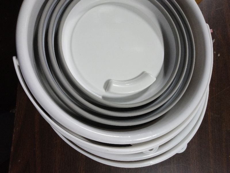 Photo 1 of 2-Pack Collapsible Buckets - 2.6 Gallon (10L) Large Capacity, Essential for RV, Garden Cleaning, Car Washing, Camping, Fishing, Multi-Purpose Durable Portable Buckets, Easy Storage, Use Anywhere