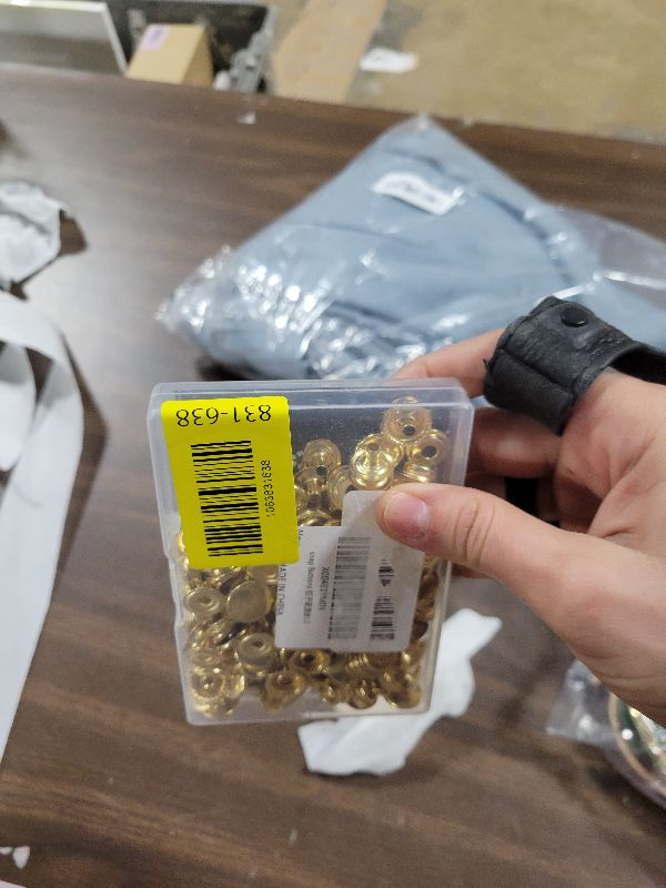 Photo 1 of 160 Pcs Snap Buttons, Fasteners Kit 15mm Stainless Steel Marine Grade Boat Canvas Snaps, 3/8" Socket Metal for Clothing Leather Boat Cover Fabric (Gold)